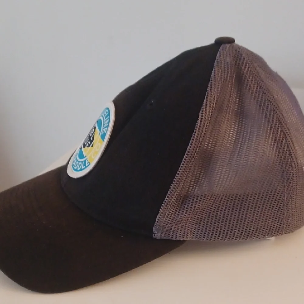 Blueline Surf & Paddle Co. Trucker Hat CAP BLACK/GRAY GUC - Picture 2 of 5